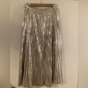 Maeve at Anthropologie silver long skirt